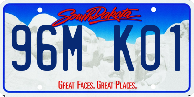 SD license plate 96MK01