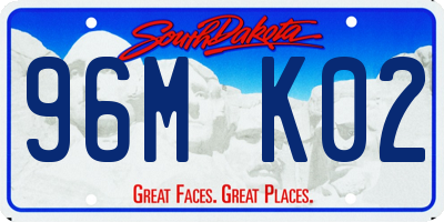 SD license plate 96MK02