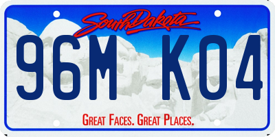 SD license plate 96MK04