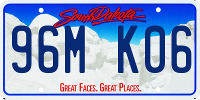 SD license plate 96MK06