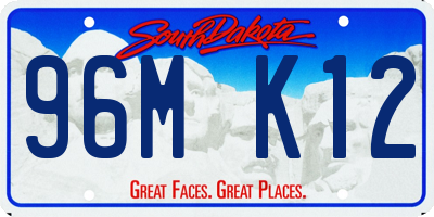 SD license plate 96MK12