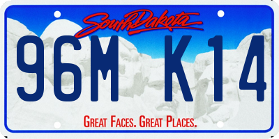 SD license plate 96MK14