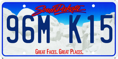 SD license plate 96MK15