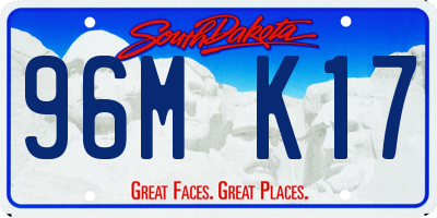 SD license plate 96MK17