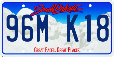 SD license plate 96MK18