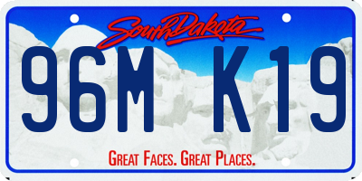 SD license plate 96MK19