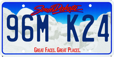 SD license plate 96MK24