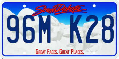 SD license plate 96MK28