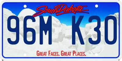 SD license plate 96MK30