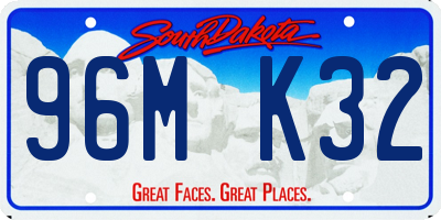 SD license plate 96MK32