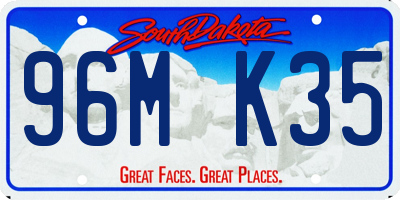 SD license plate 96MK35