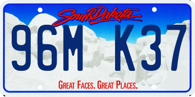 SD license plate 96MK37