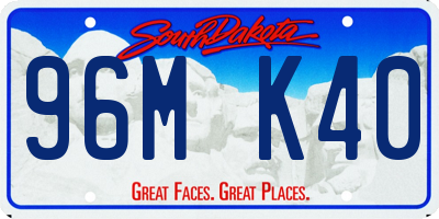 SD license plate 96MK40