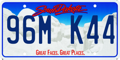 SD license plate 96MK44