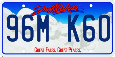 SD license plate 96MK60