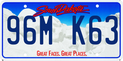 SD license plate 96MK63