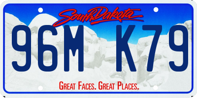 SD license plate 96MK79