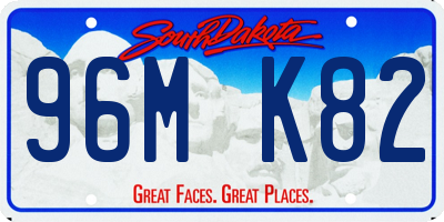 SD license plate 96MK82