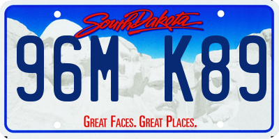 SD license plate 96MK89