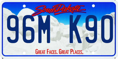 SD license plate 96MK90