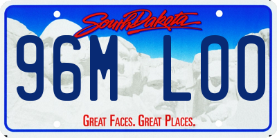SD license plate 96ML00