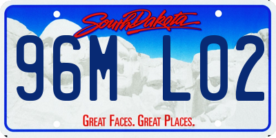 SD license plate 96ML02
