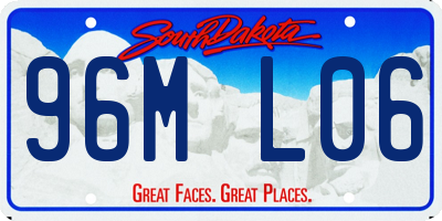 SD license plate 96ML06