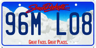 SD license plate 96ML08