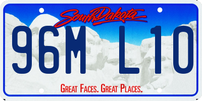 SD license plate 96ML10