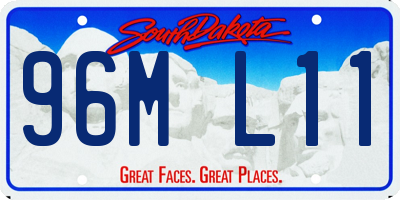 SD license plate 96ML11