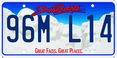 SD license plate 96ML14