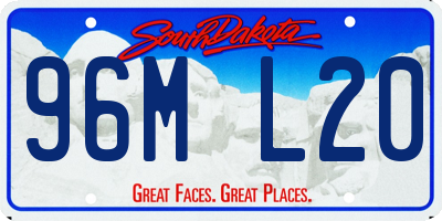 SD license plate 96ML20