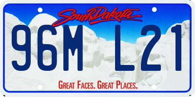 SD license plate 96ML21