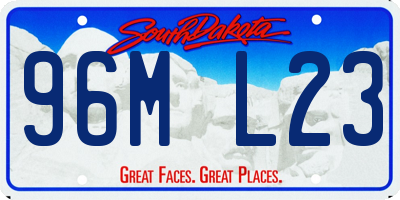 SD license plate 96ML23