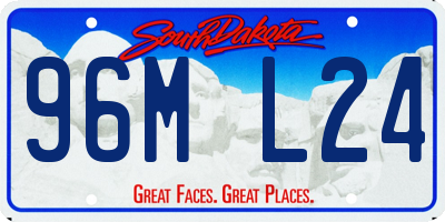 SD license plate 96ML24