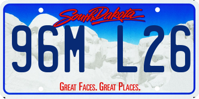 SD license plate 96ML26