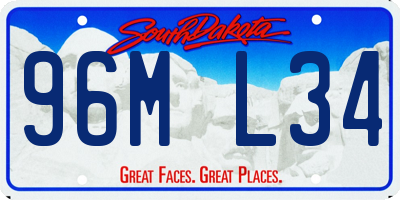 SD license plate 96ML34