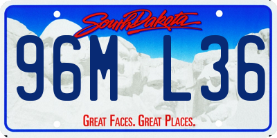 SD license plate 96ML36