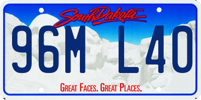 SD license plate 96ML40