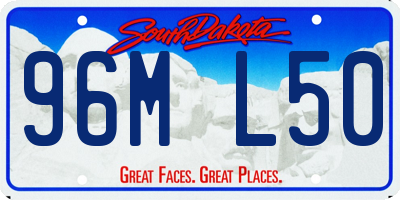 SD license plate 96ML50