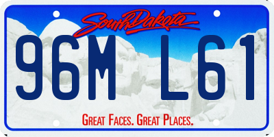 SD license plate 96ML61