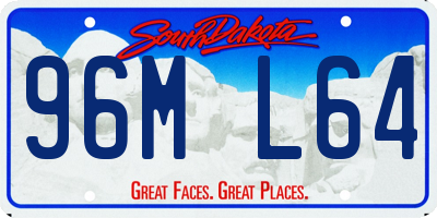 SD license plate 96ML64