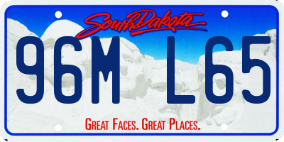 SD license plate 96ML65