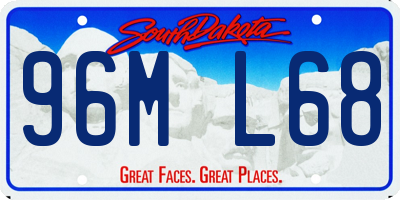 SD license plate 96ML68
