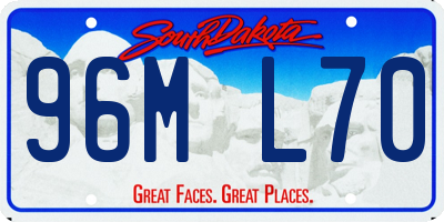 SD license plate 96ML70