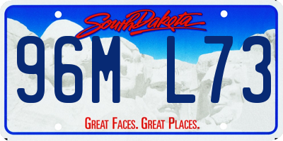 SD license plate 96ML73