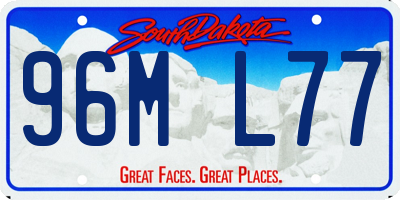 SD license plate 96ML77