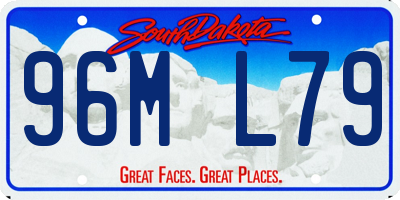 SD license plate 96ML79