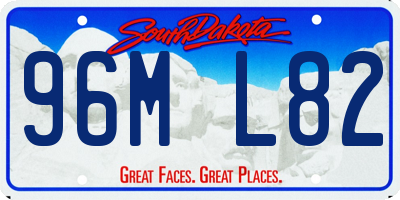 SD license plate 96ML82
