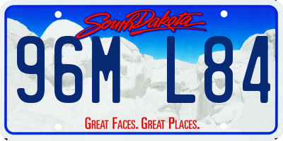 SD license plate 96ML84